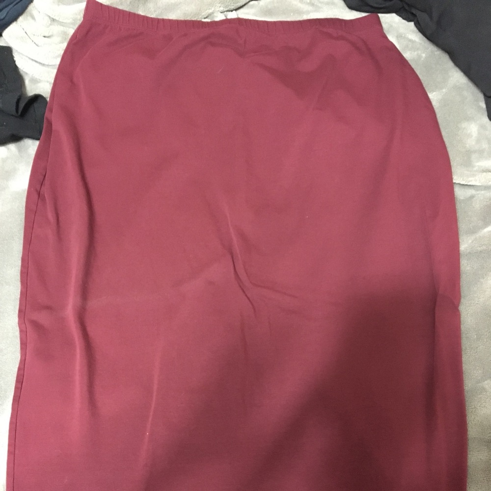 Burgundy midi skirt from ASOS never worn